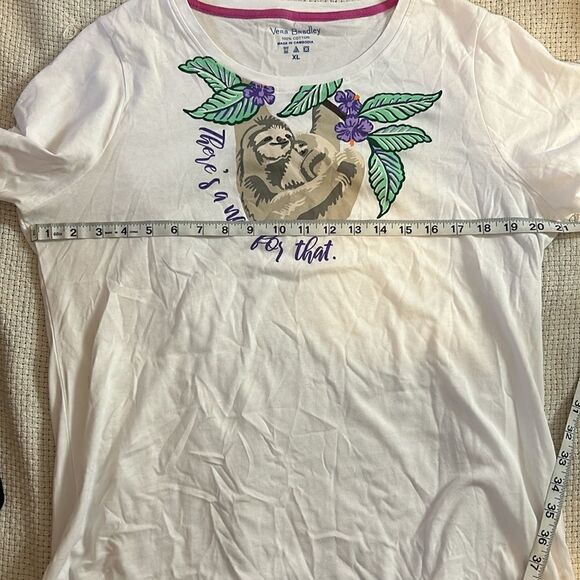 🆕 Vera Bradley sloth tshirt size XL‎ BIN C - Picture 6 of 6